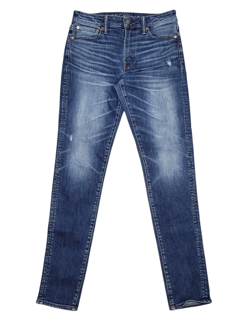 American Eagle Men's Athletic Skinny Jeans Distressed Size 30×34 Streetwear